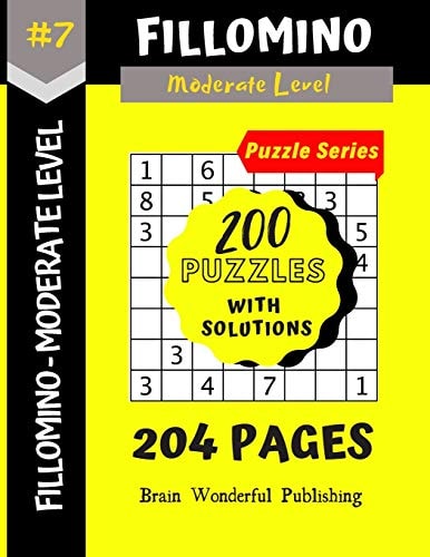 Fillomino Puzzle Series 200 Brain Teasers Puzzle Book Collection