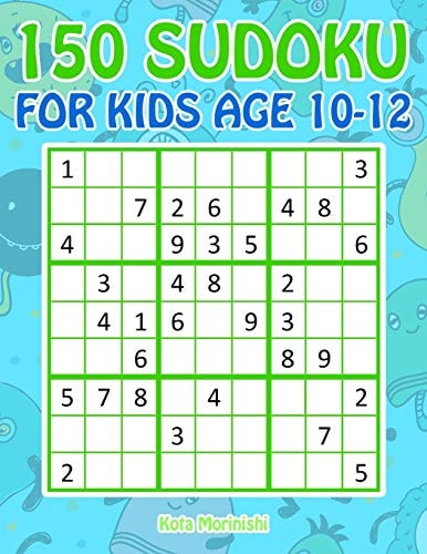 150 Sudoku for Kids Age 10-12 Sudoku With Cute Monster Books for Kids