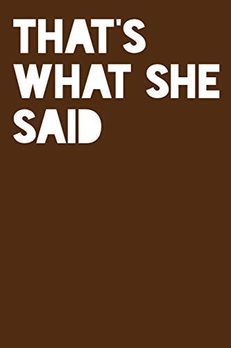 That's What She Said Recipe Paper