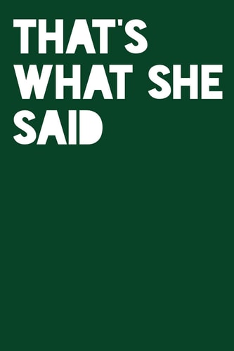 That's What She Said Personal Expense Tracker