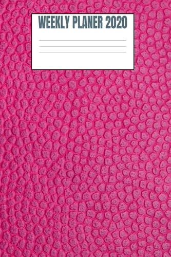 Weekly Planer 2020 Pink Leather Style - 6x9 - 53 Pages