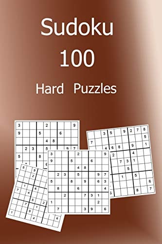 Sudoku 100 Hard Puzzles Large Print Sudoku Puzzle Book with Solutions