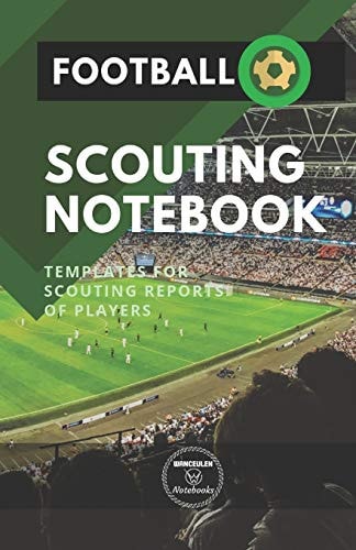 Football. Scouting Notebook Templates for Scouting Reports of Players