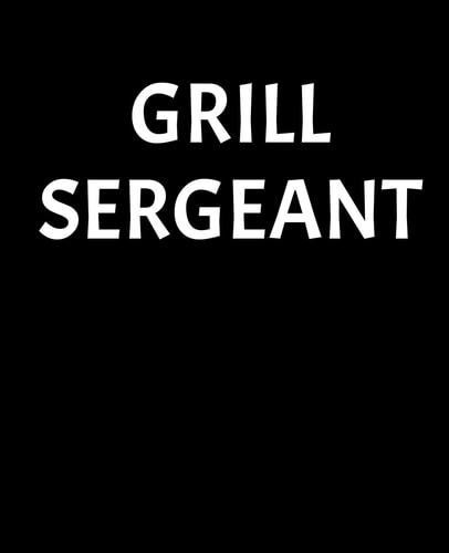Grill Sergeant Recipe Book To Write In