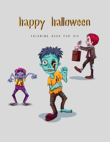 Happy Halloween Coloring Book for Kid