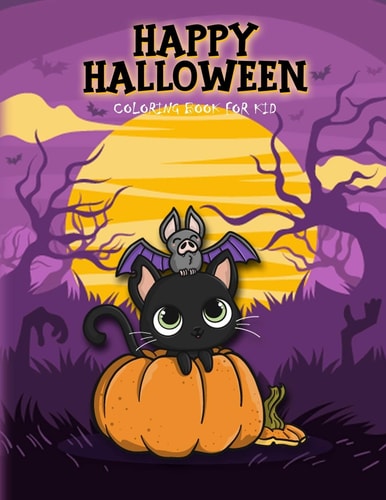 Happy Halloween Coloring Book for Kid
