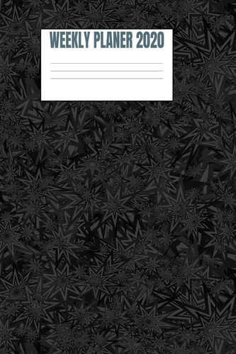 Weekly Planer 2020 Black Background - 6x9 - 53 Pages