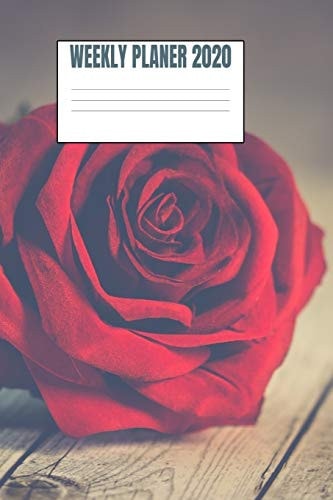 Weekly Planer 2020 Red Rose - 6x9 - 53 Pages