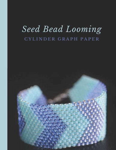 Seed Bead Looming Cylinder Graph Paper Bonus Materials List Sheets for Square Or Round Loom Pattern Design