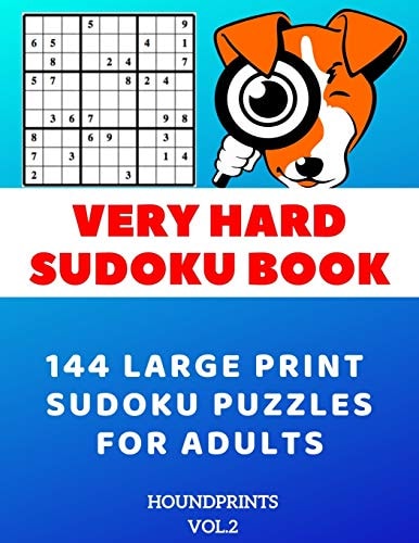 Very Hard Sudoku Book 144 Large Print Sudoku Puzzles for Adults (VOL. 2)