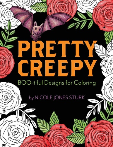 Pretty Creepy Boo-Tiful Designs for Coloring