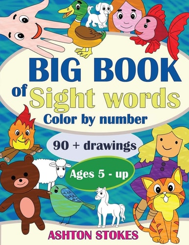 Big Book of Sight Words Color by Number