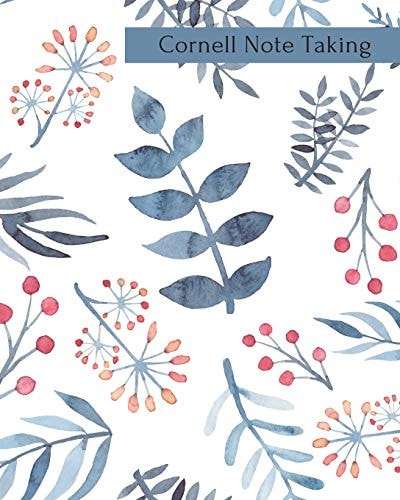 Cornell Note Taking Floral Note Taking System Book For Students