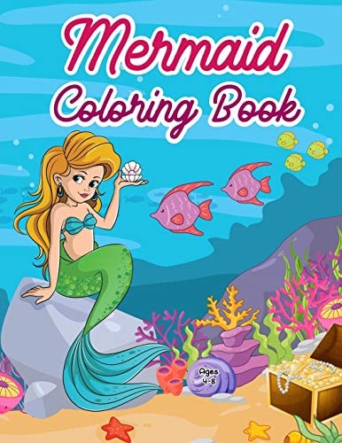 Mermaid Coloring Book Beautiful Award Winning Mermaid Coloring Book for Kids Ages 4-8 (Kids Gift Idea)