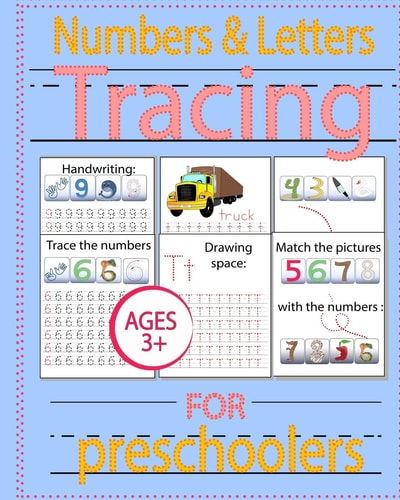 Numbers & Letters Tracing for Preschoolers Practice Workbook for Pre K, Kindergarten Workbook, Alphabet Tracing Book, Early Learning Workbook, Tracing Books for Kids Ages 3-5