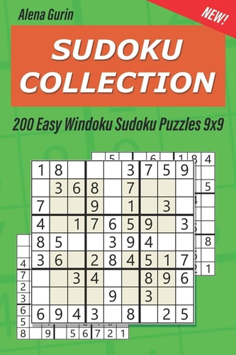 Sudoku Collection 200 Easy Windoku Sudoku Puzzles 9x9