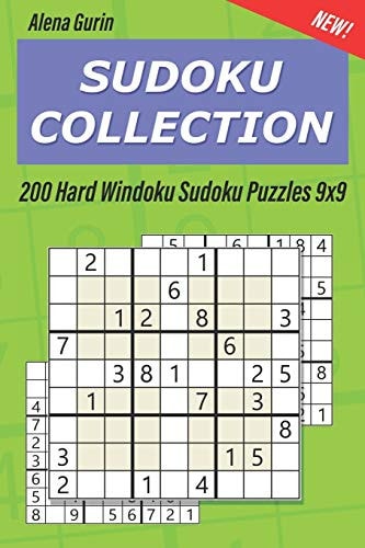 Sudoku Collection 200 Hard Windoku Sudoku Puzzles 9x9