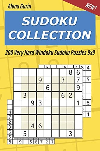 Sudoku Collection 200 Very Hard Windoku Sudoku Puzzles 9x9