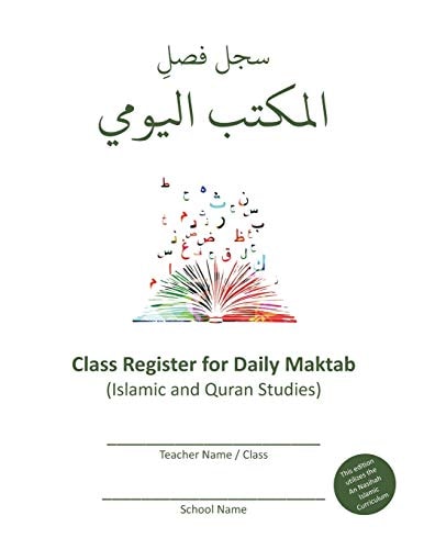 Class Register for Daily Maktab Islamic and Quran Studies