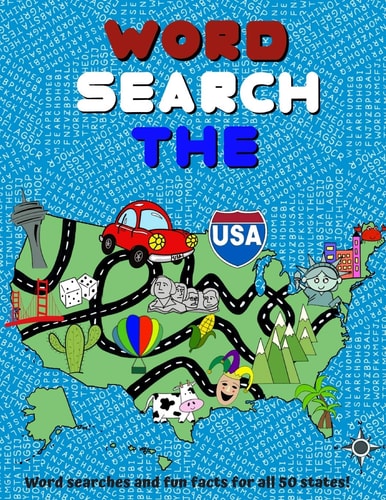 Word Search The USA Word Searches and Fun Facts for All 50 States! - Large Print
