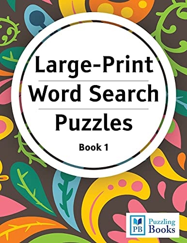 Large Print Word Search Puzzles Word Finds Puzzle Books for Seniors, Adults and Children