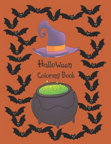 Halloween Coloring Book Cute Halloween Book for Kids, 3-5 Yr Olds