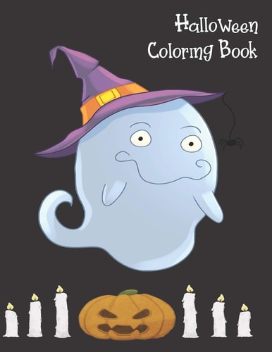 Halloween Coloring Book Cute Halloween Book for Kids, 3-5 Yr Olds