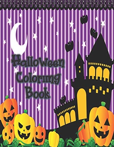 Halloween Coloring Book Cute Halloween Book for Kids, 3-5 Yr Olds
