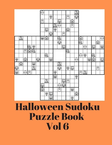 Halloween Sudoku Puzzle Book Volume 6 Brain Game With Icons NEW Extreme Challenge