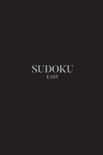 Sudoku EASY 100 Easy Sudoku Puzzles, 6x9 Travel Size, Great for Beginners, Little Black Sudoku Book, Great Gift