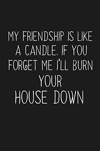My Friendship Is Like A Candle If You Forget Me I'll Burn Your House Down Funny Gift For Your Best Friend