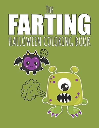 The Farting Halloween Coloring Book Funny Gift Providing Hours Of Silly Entertainment