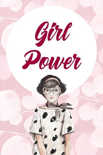 Girl Power. 90 Days Diet&Fitness Tracker: Daily Activity and Fitness Tracker to Cultivate a Better You - 6" X 9" and 120 Pages - Soft Cover Cute Girl Watercolor.