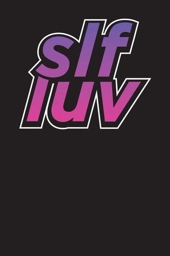 Slf Luv Dot Grid - 6 X 9 Inches 110 Pages -Black Purple Cover