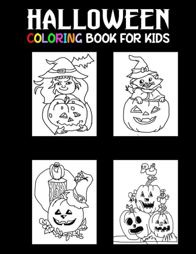 Halloween Coloring Book for Kids Simple Hand Drawn Halloween Coloring Book for Kids Ages 4-8