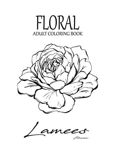 Floral Adult Coloring Book
