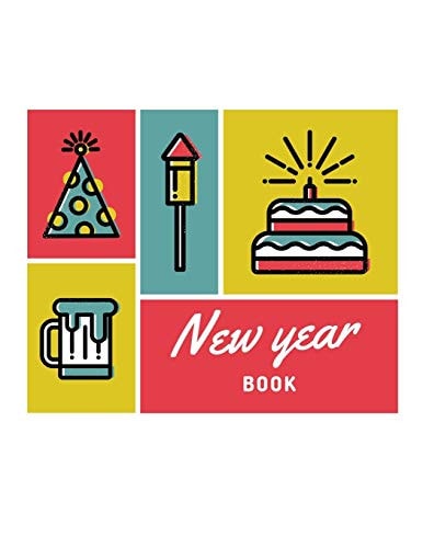 New Year Book 100 Pages Funny Coloring Book for Christmas Celebration EP. 2 (Books9)