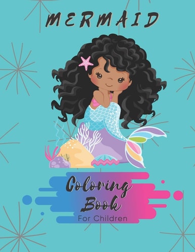 Mermaid Coloring Book For Girls 4-6 - 30 Pages - Paperback - Made In USA - Size 8.5x11
