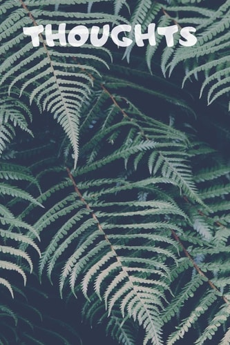 Thoughts 90 Pages of 6 X 9 Inch White Numbered Pages No Lines