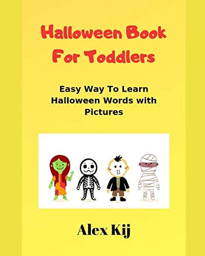 Halloween Book For Toddlers Easy Way to Learn Halloween Characters and Words with Pictures