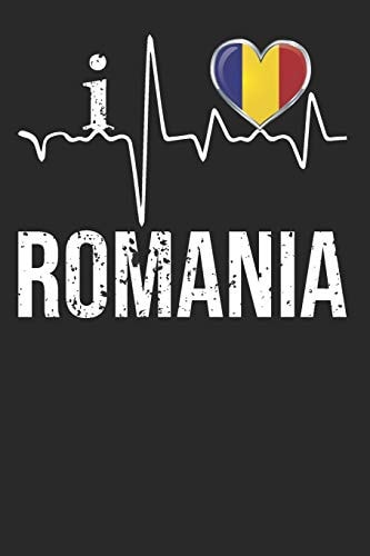Romania I Love Romania Heartbeat Flag For Romanian Pride Gift