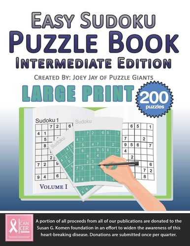 Easy Sudoku Puzzle Book Intermediate Edition