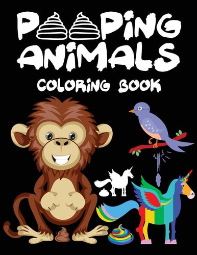Pooping Animals Coloring Book