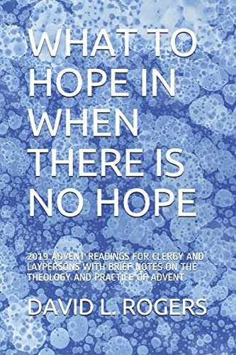 What to Hope in When There Is No Hope 2019 Advent Readings for Clergy and Laypersons with Brief Notes on the Theology and Practice of Advent
