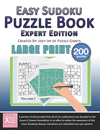 Easy Sudoku Puzzle Book Expert Edition
