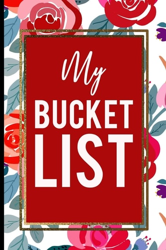 My Bucket List Red Roses Pink Gold Frame Gift For Mother, Sister and Friends