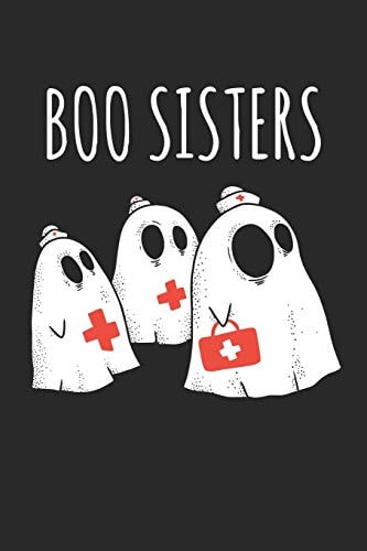 Boo Sisters Notizheft Geschenk Für Krankenschwester & Oberschwester - A5 - Kariert