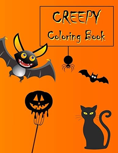 Creepy Coloring Book Halloween Themed Coloring Book for Kids