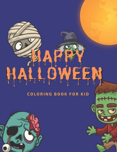 Happy Halloween Coloring Book for Kid