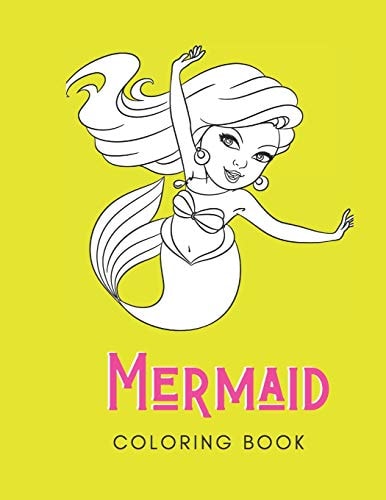Mermaid Coloring Book For Adults with Anxiety and Depression - 30 Pages - Made In USA - Size 8.5x11